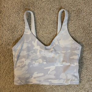 Lululemon White Camo Align Tank